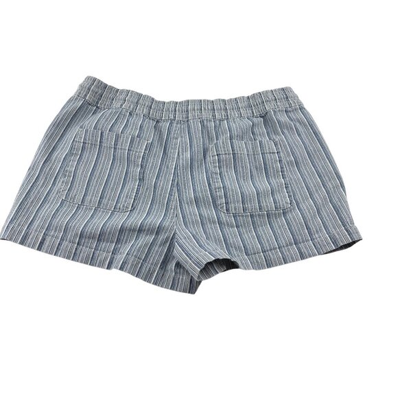 Loft Women's Striped Drawstring Shorts SIZE Small Pull On Elastic Waist - Picture 5 of 5